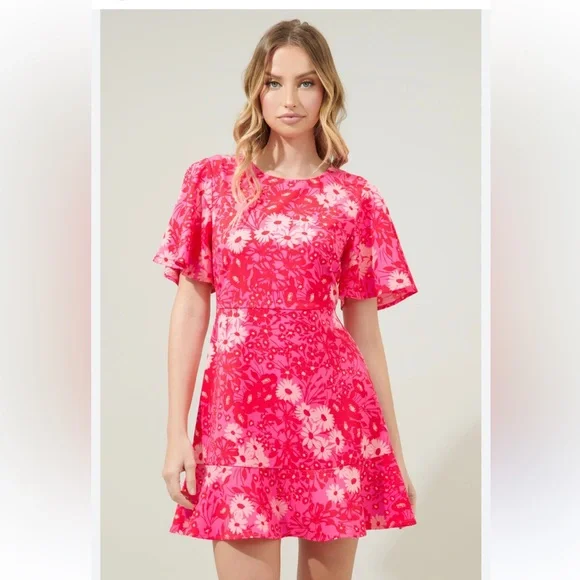 knee length dresses for ladies Sugarlips Mirada Eyelet Shift Dress – Embrace Jewellery main image 1